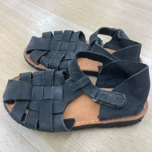 Zara Navy Sandals Toddler Size 8 - Picture 2 of 4